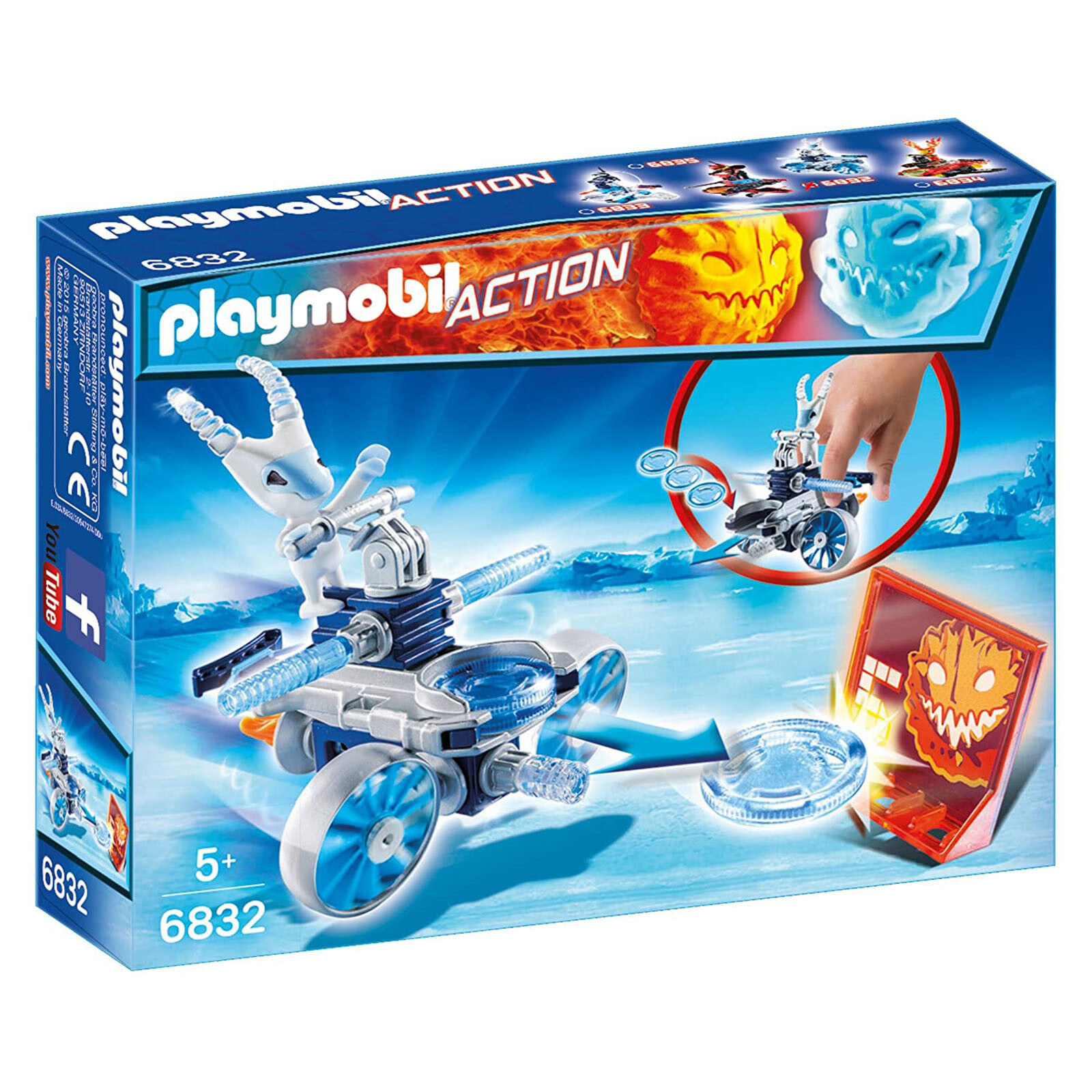 Игровой набор Playmobil Action Frosty с конструктором Disc Shooter - 6832 НОВЫХ обучающих игрушки