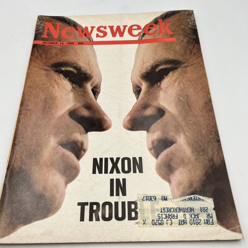 NEWSWEEK Magazine October 13, 1969 Nixon In Trouble | eBay