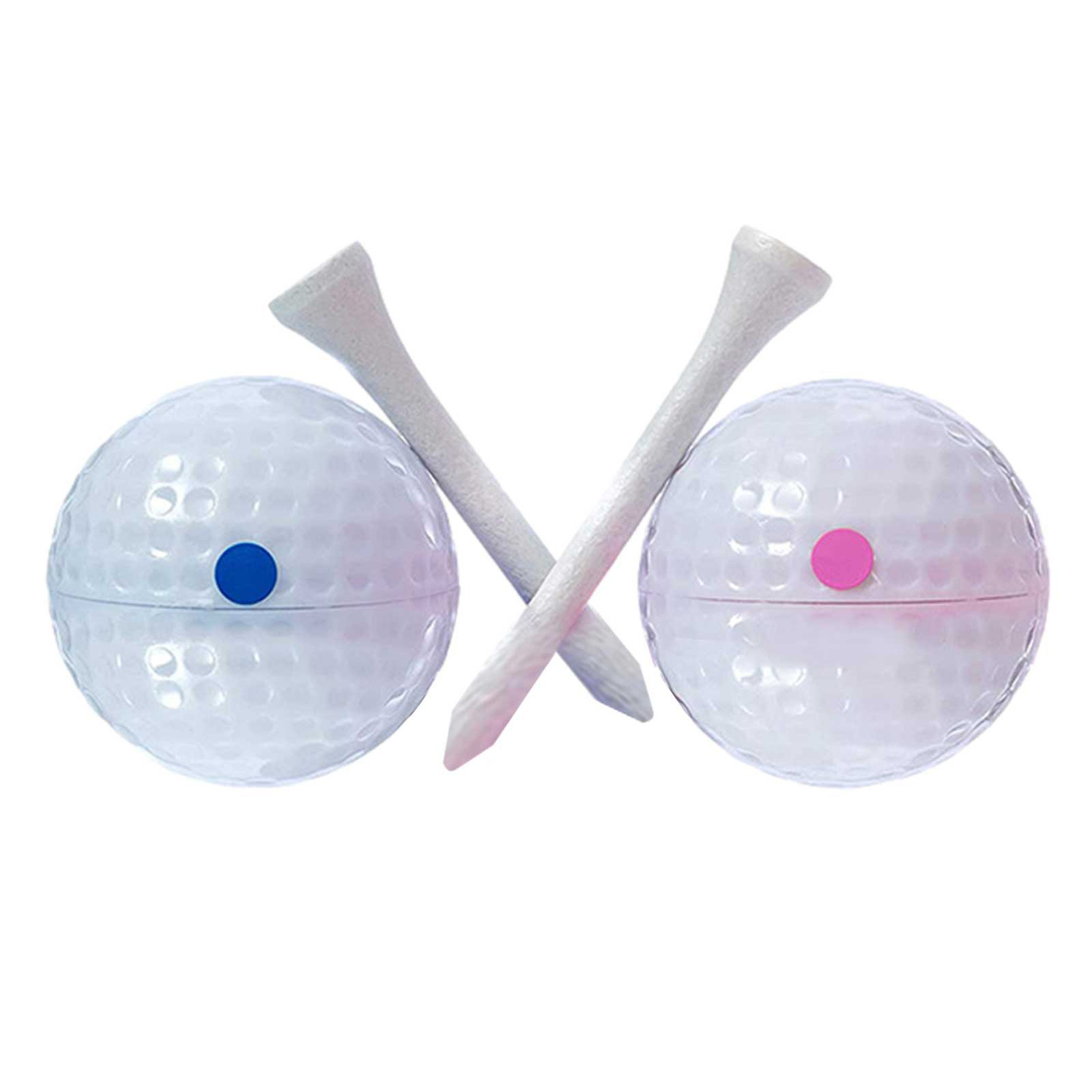 S Set Two Ball Pink & Blue Powder Kit Boy Or Girl
