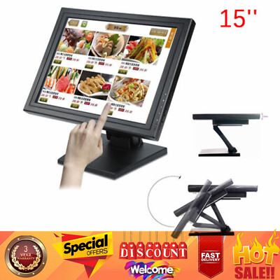 15inch Touch Screen Monitor 1024x768 USB/VGA/HDMI POS Screen Monitor Touchscreen