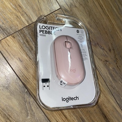 NEW LOGITECH PEBBLE M350 PORTABLE WIRELESS MOUSE COLOR: ROSE 910-005769