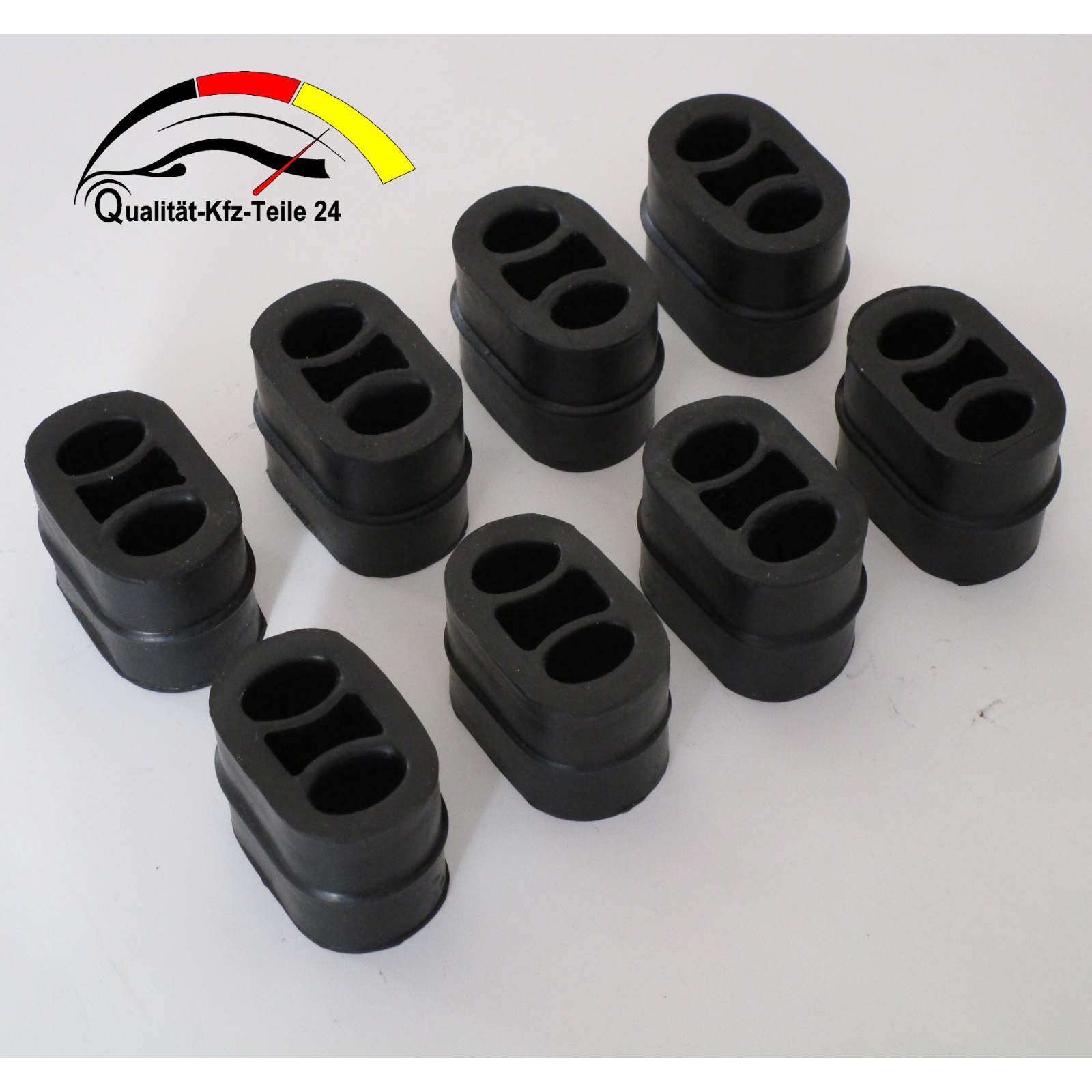 Slakerbe Motorrad Auspuffhalterung 115mm - Edelstahl Haltering Mit Gummi