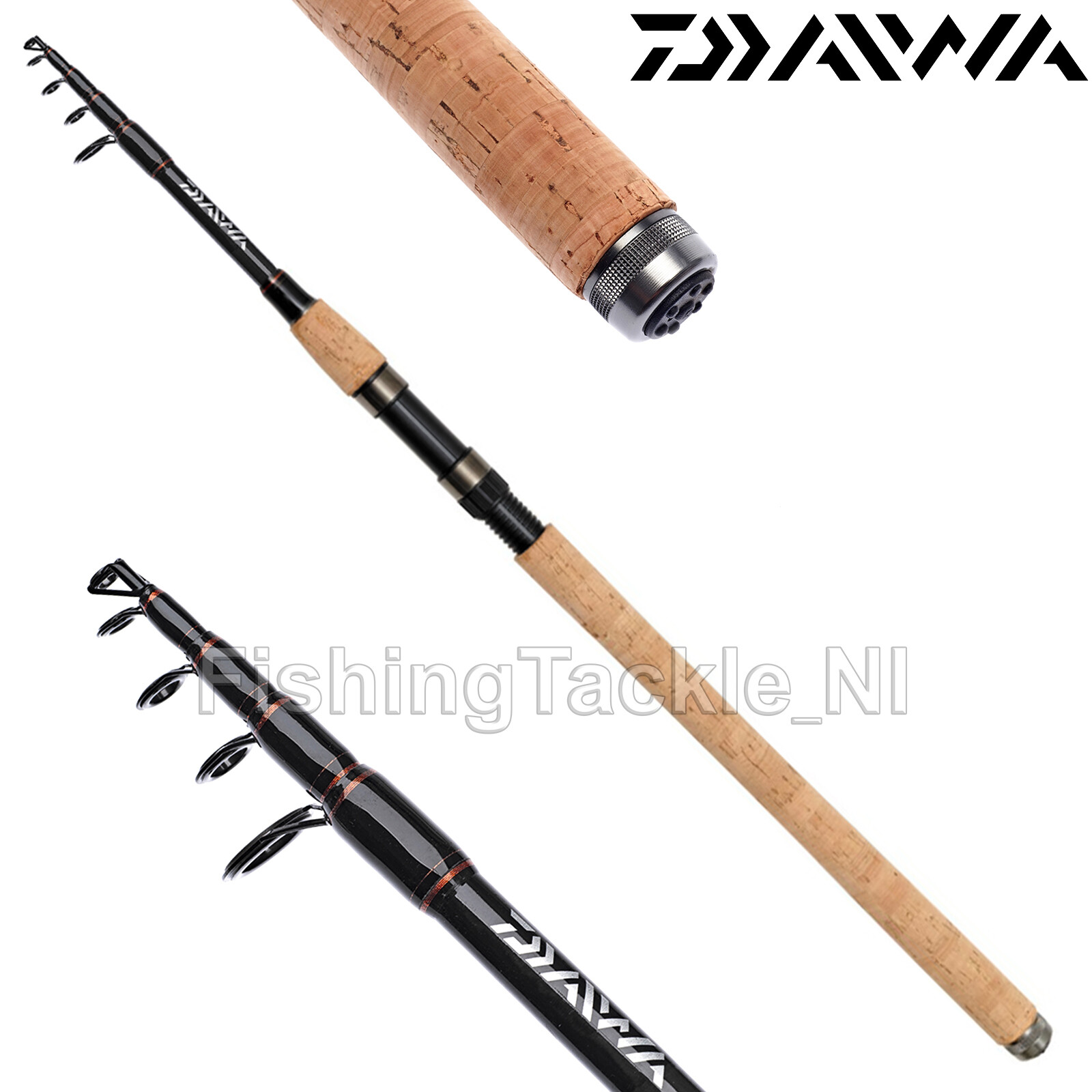 Daiwa Sweepfire Telespin Cork Handle Telescopic Fishing