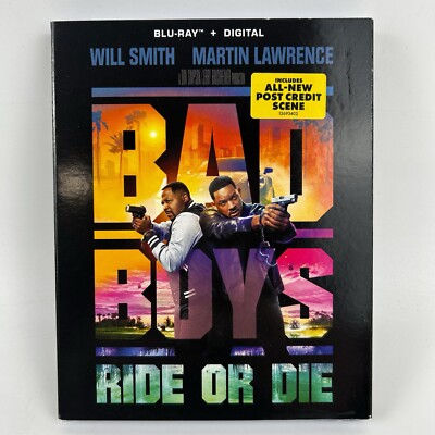 Bad Boys: Ride or Die - Blu-ray + Digital - New Sealed With Slip Cover
