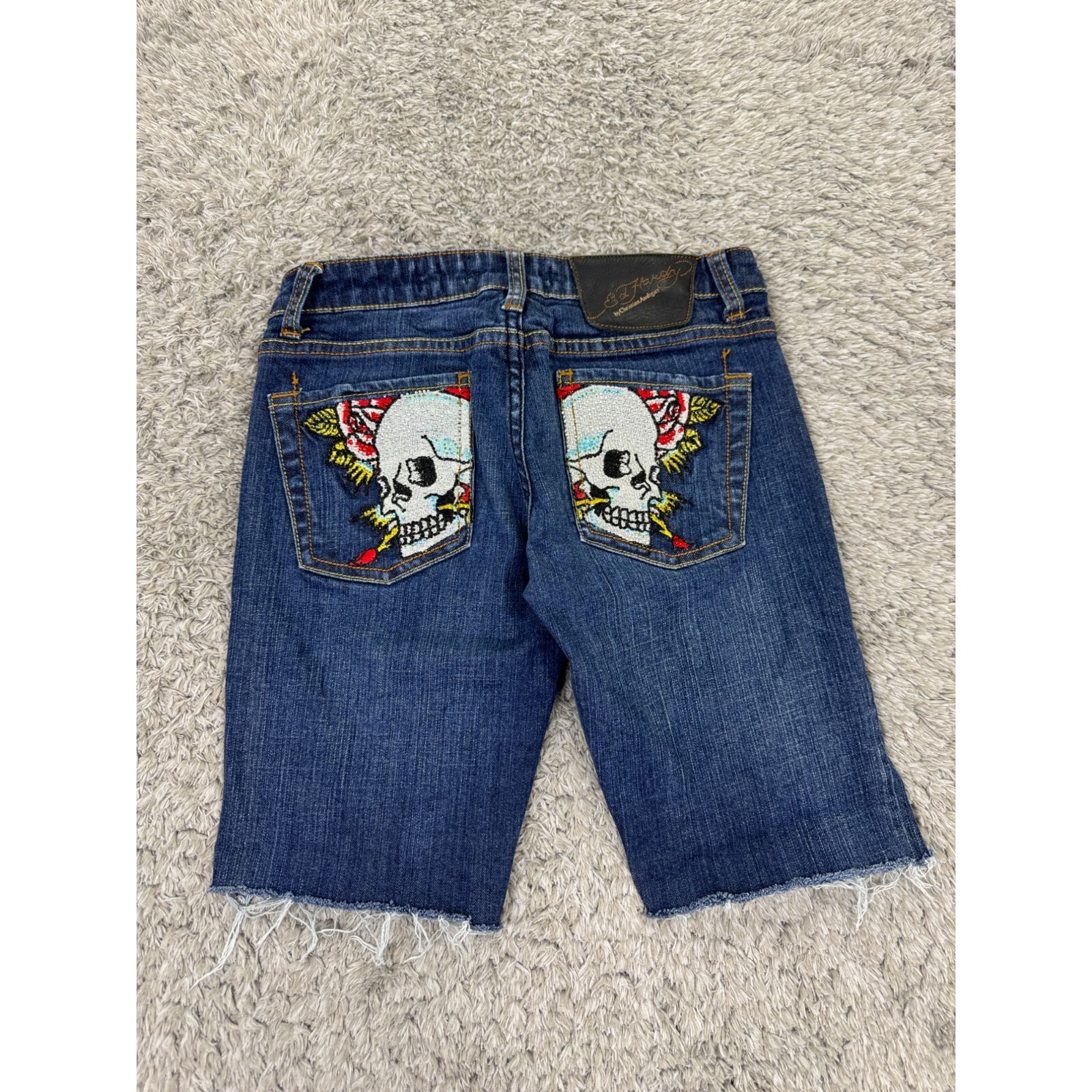 Ed Hardy Jean Shorts Womans 24 Christian Audigier Grudge