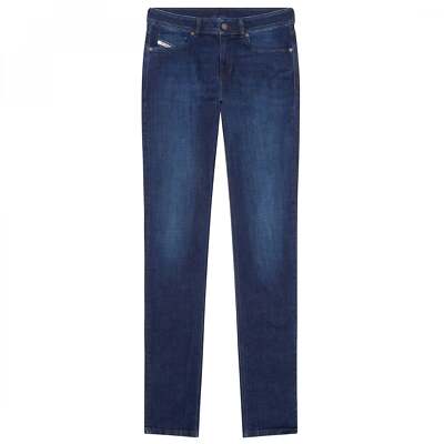 Diesel Sleenker Stretch Denim Dark Blue Washed Jeans 09E96