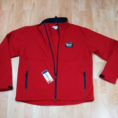 Minute Maid Red Men s Jacket Clique Large Zip Full zip W/ Pockets