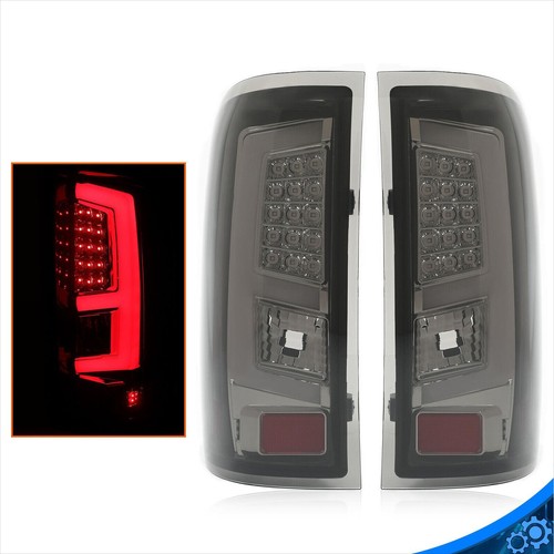 Для 14-18 GMC Sierra 1500 2500HD 3500HD светодиодные задние фонари Дымчатая линза Черный корпус