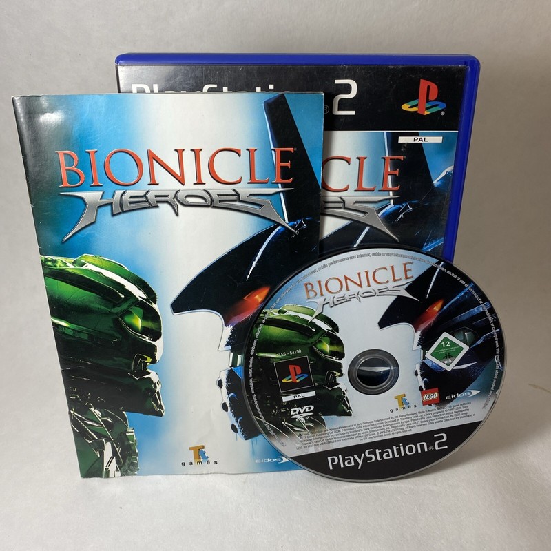 Bionicle Heroes Sony Ps2 Playstation 2 Jeu VidÃ©O Complet Notice Action Pal