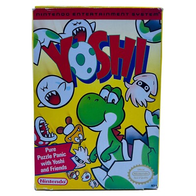 Yoshi Nintendo Entertainment System CIB Complete Tested NES Game w/ Box & Manual