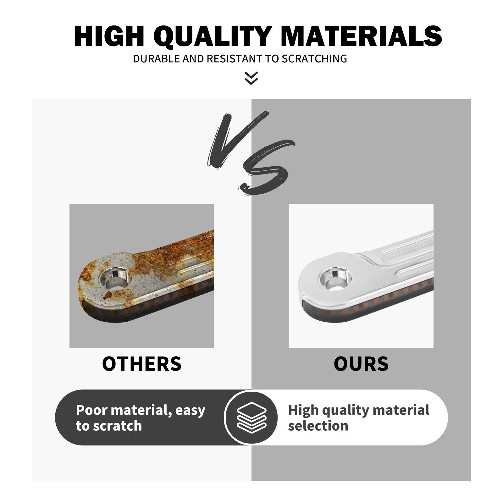 Chrome LED Flush Fork Turn Signal Side Light For Harley Road King Glide 98-2024