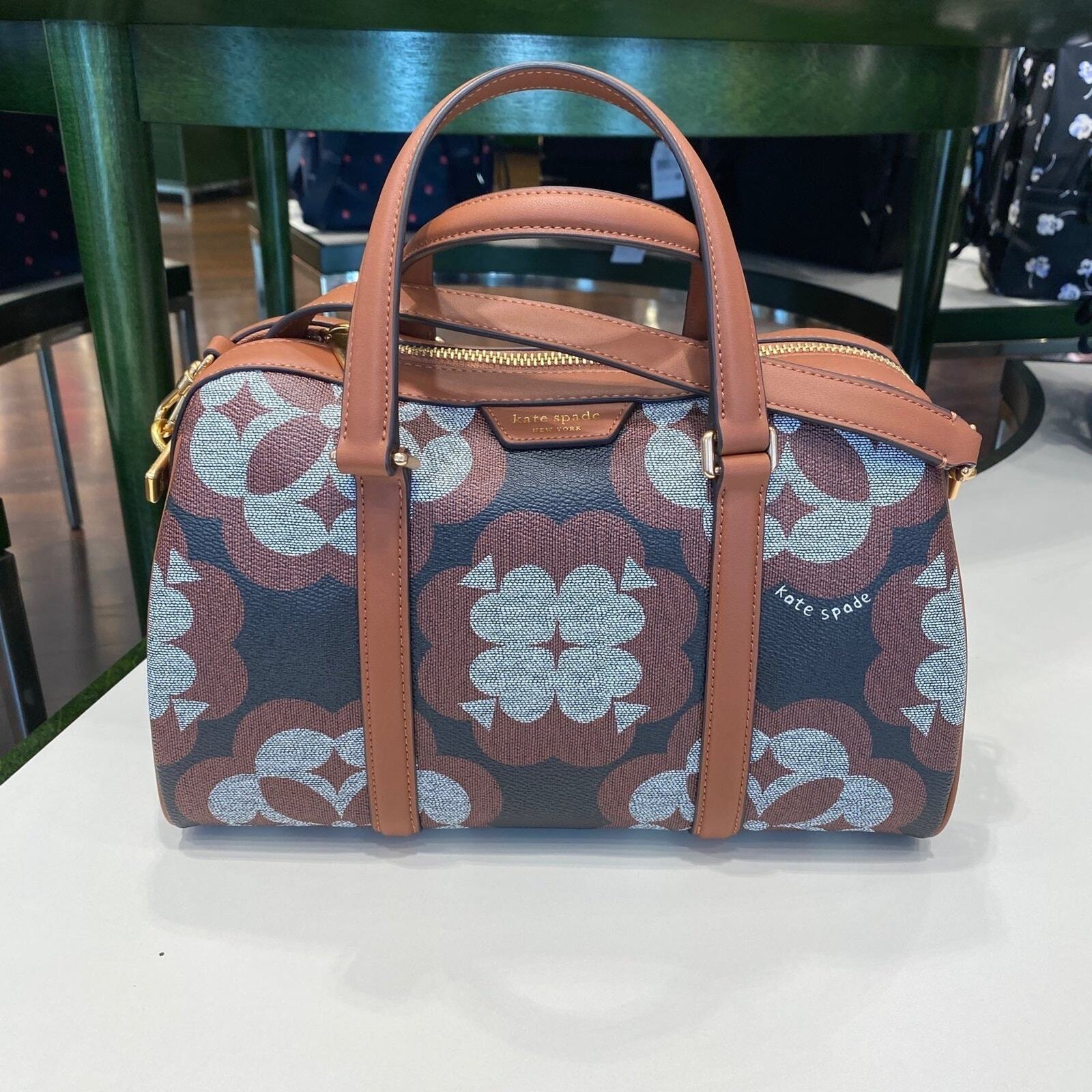 限定 K9786 Kate Spade Flower Monogram Eleanor Medium Satchel Kate Spade Flower Monogram Eleanor Medium Satchel K9786 | eBay
