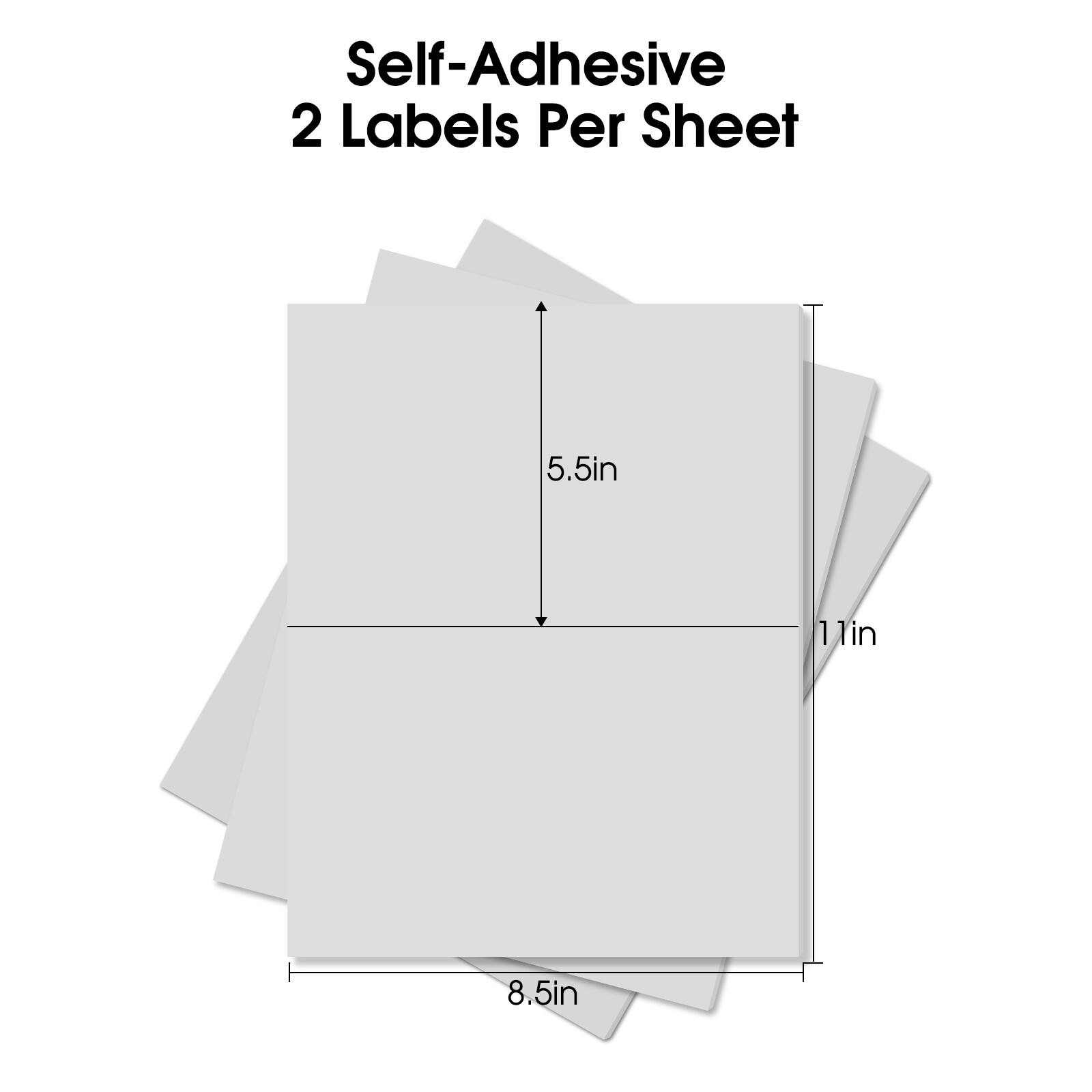 200 Premium Self Adhesive Shipping Labels 8.5″x5.5″ 100 Sheets Sticky