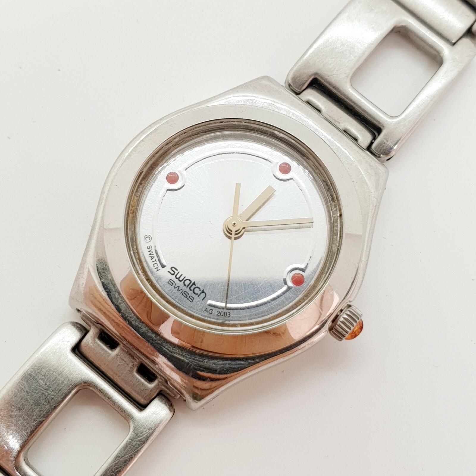 AG 2003 Swatch Irony Watch for Women, Red Ladies Vintage AG 2003 Swatch Irony Watch for Women, Red Ladies Vintage
