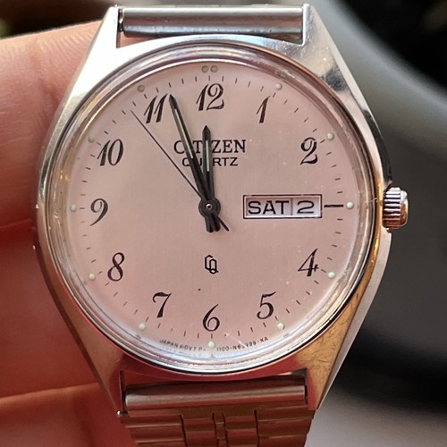 Vintage Citizen Quartz Japan 1100-S63804 HST Stainless Steel