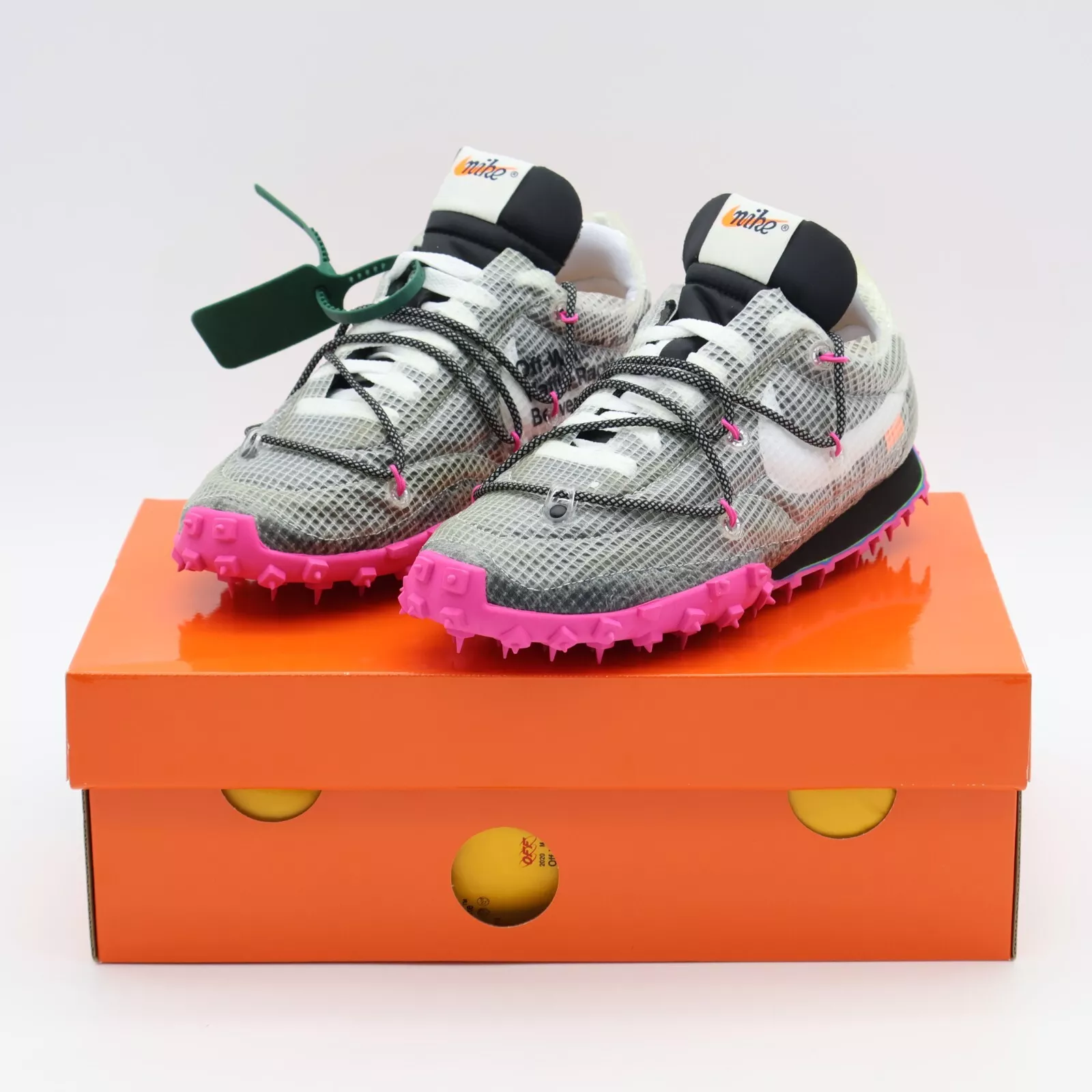 Virgil Abloh Off-White Nike Waffle Racer Black 13W 11.5M