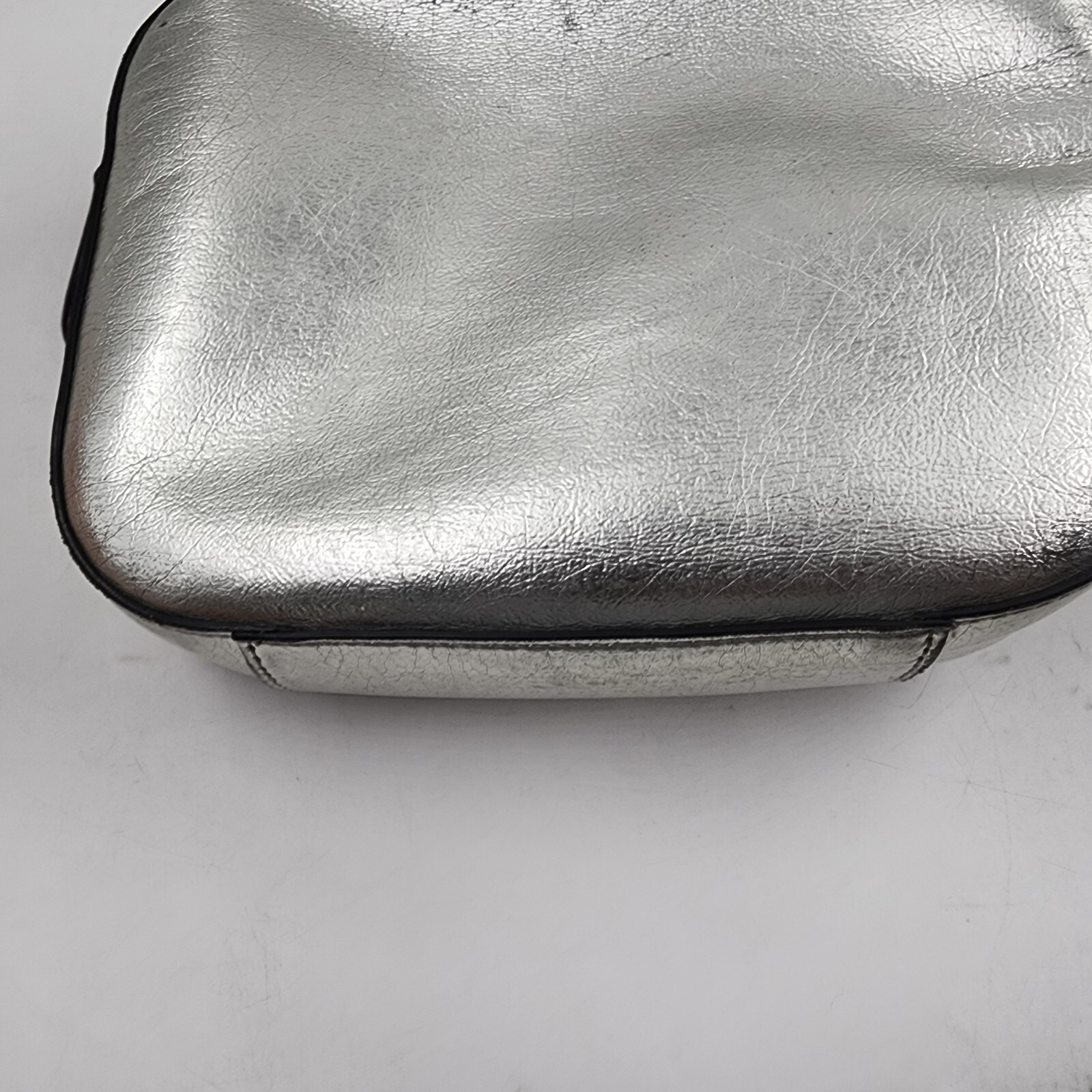 Stella McCartney Logo Small Camera Bag Women's Silver/Black Stella McCartney Logo Small Camera Bag Women's Silver/Black