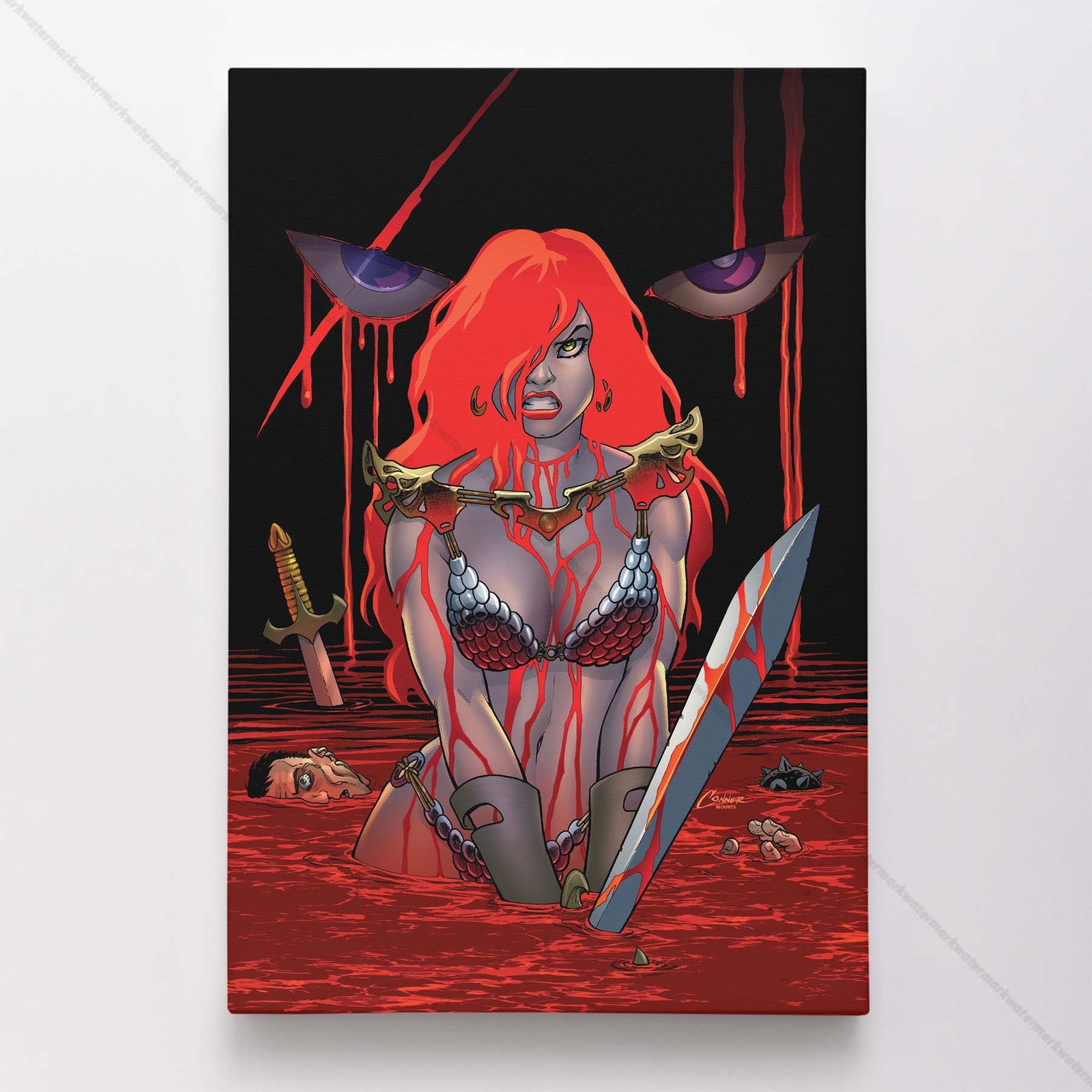 Red Sonja Poster Canvas Comic Book Art Print #1117
