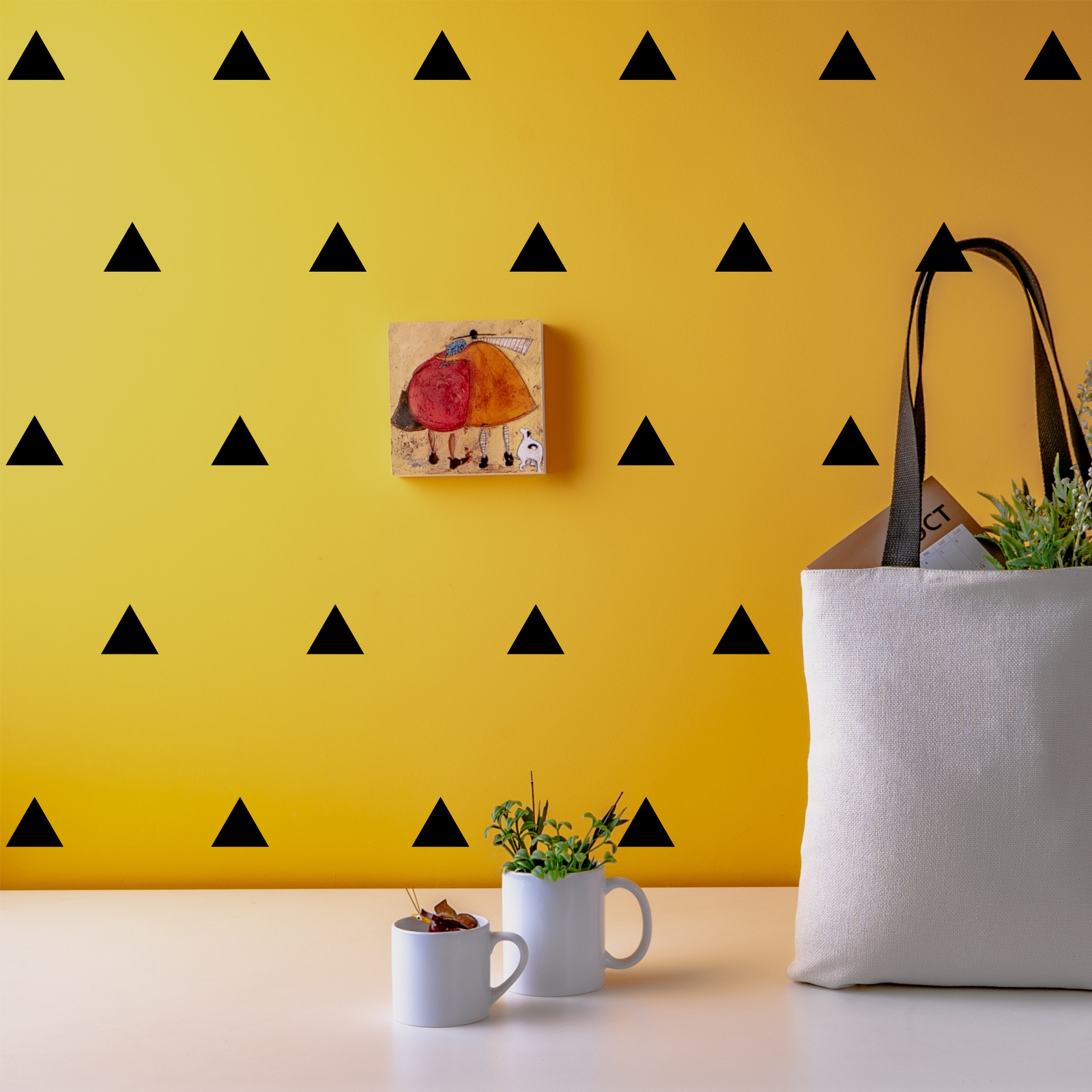 Triangle Wall Stickers Children's Bedroom Decal Nursery Wall Art Sticker