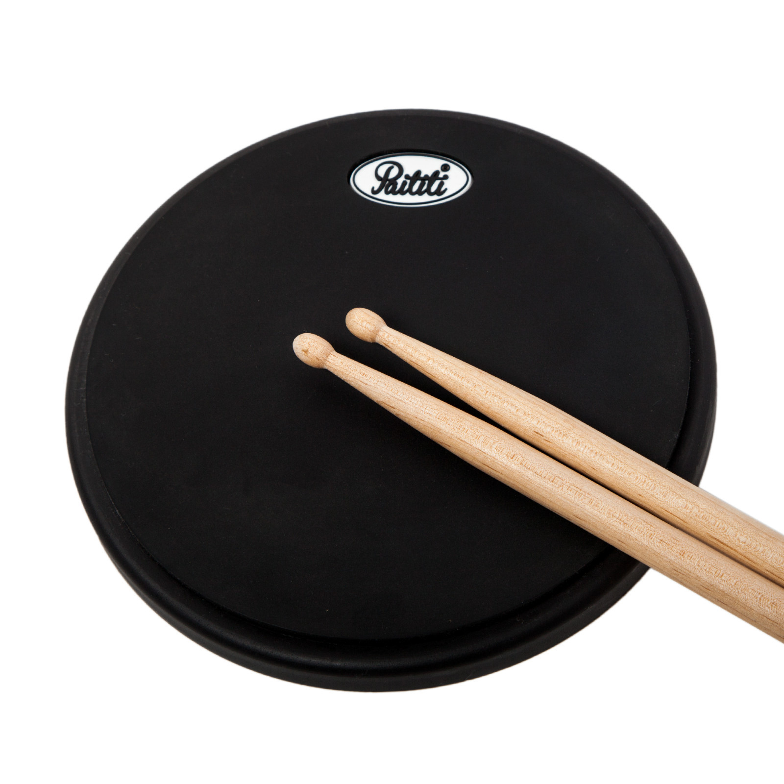 PAITITI 8 Inch Silent Portable Practice Drum Pad Round Shape with