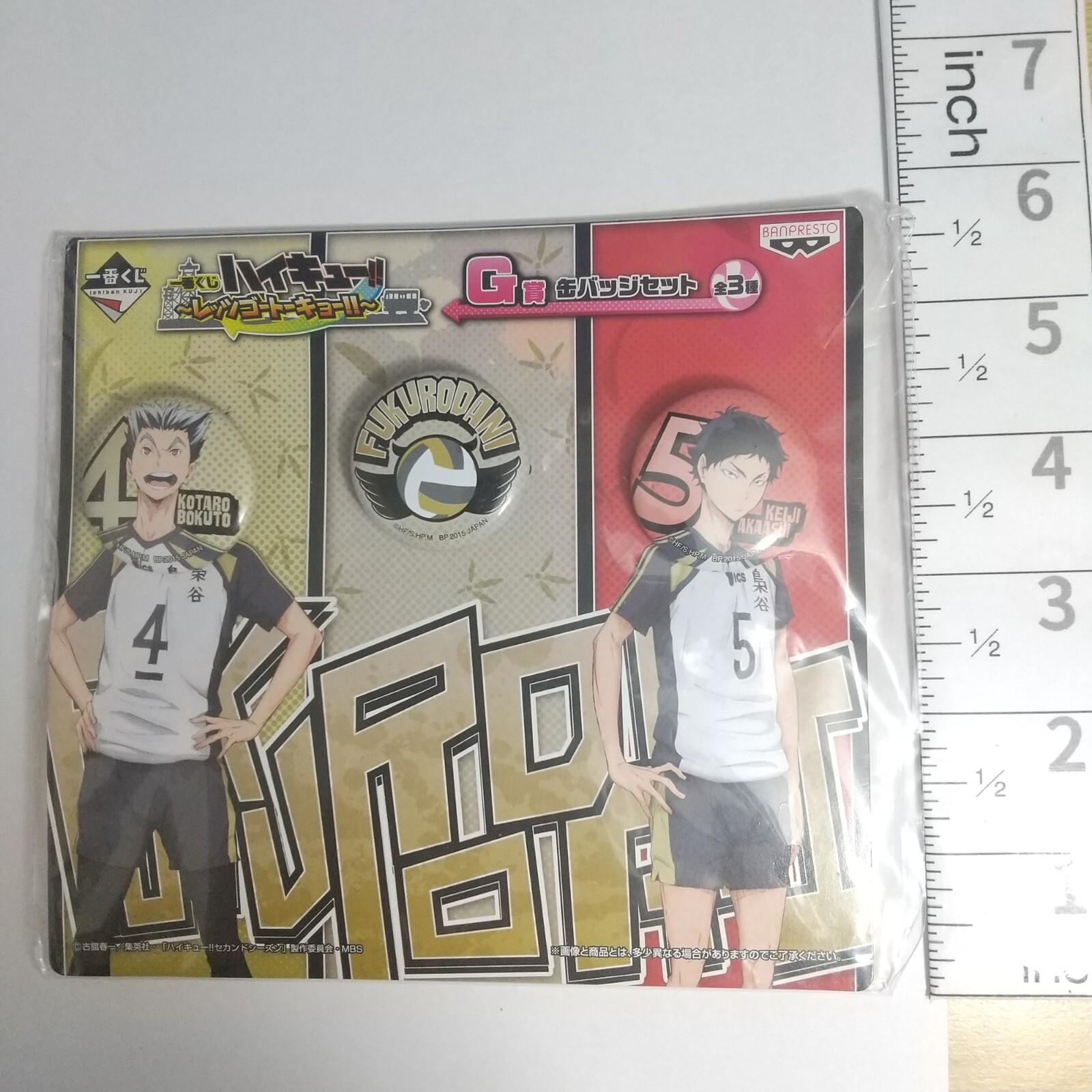 A75598 Haikyuu !! Fukurodani / Let's Go Tokyo Can badge
