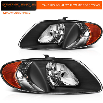 Headlight Assembly Left+Right Sides for 2001-2007 Dodge Caravan Chrysler Voyager