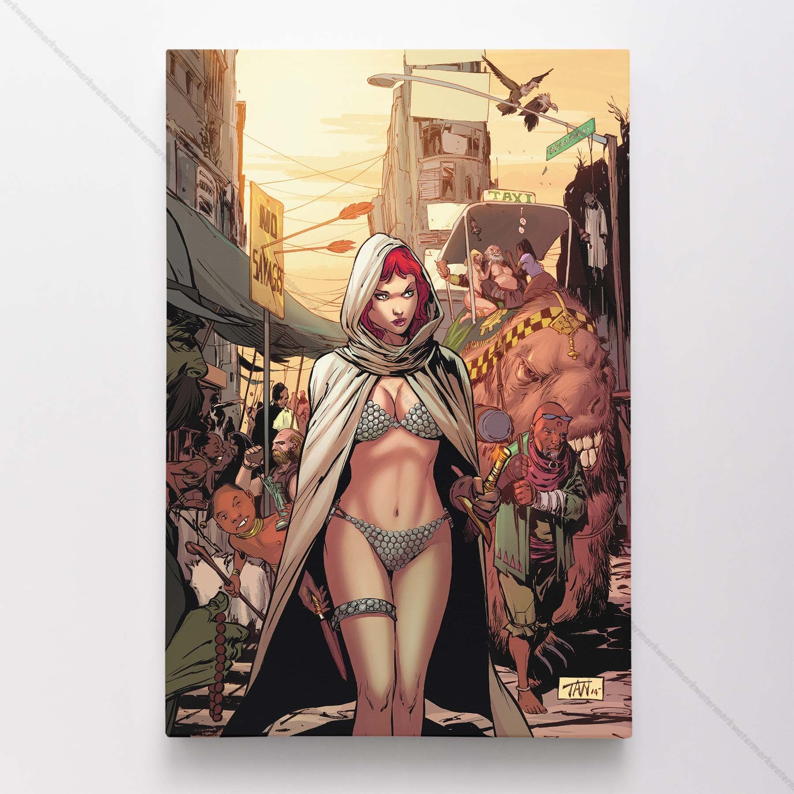 Red Sonja Poster Canvas Comic Book Art Print #1653