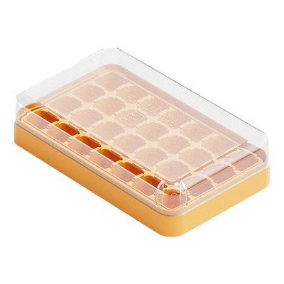 Ice Cube Maker Molds with PP Lid Square Tray Molds Whiskey Ball Cocktails