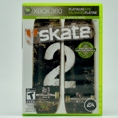 Skate 2 - Platinum Hits (Microsoft Xbox 360, 2010) CIB
