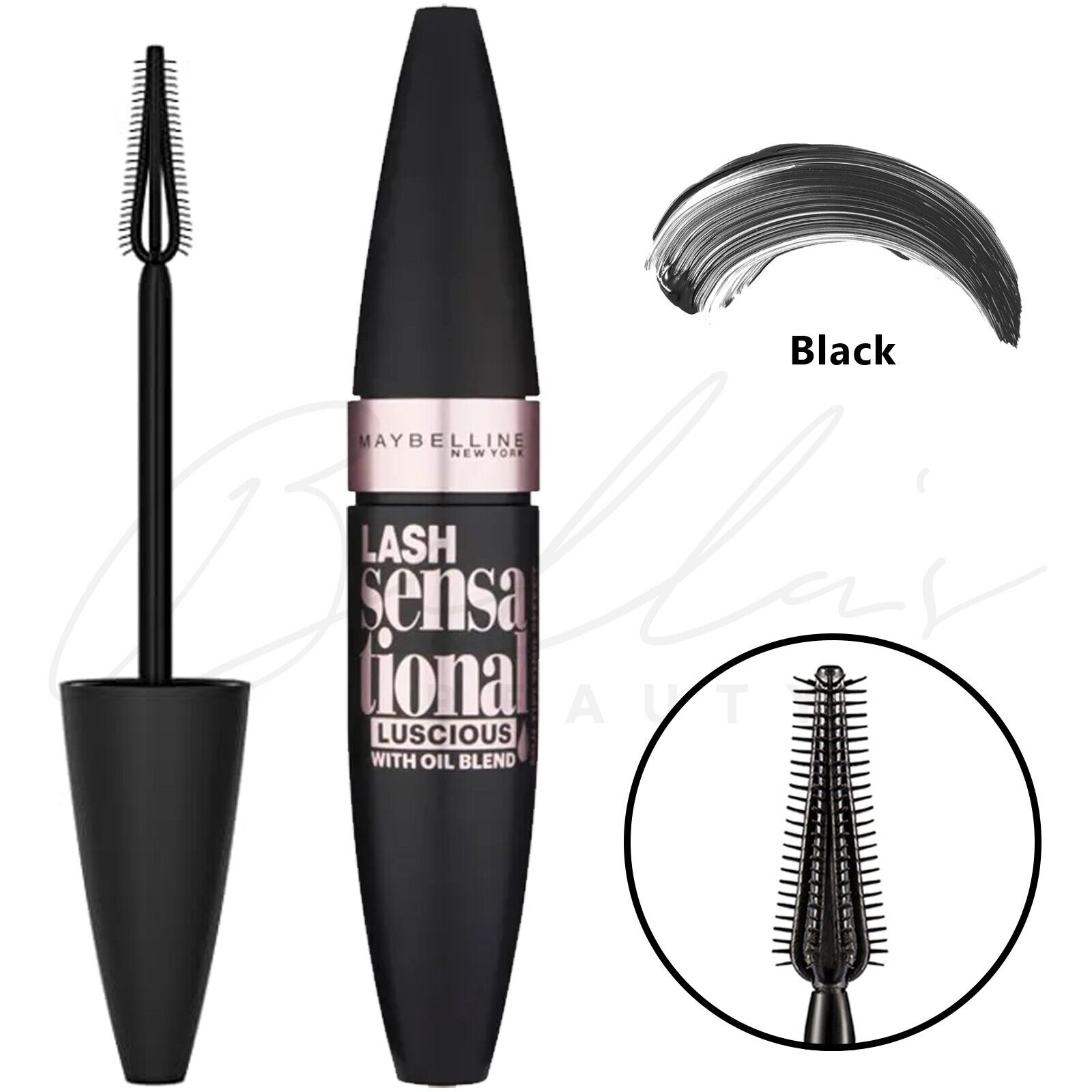 MAYBELLINE Lash Sensational Luscious Mascara with Oil Blends 9.5ml - Black *NEW* | eBay MAYBELLINE Lash Sensational Luscious Mascara with Oil Blends 9.5ml - Black *NEW* | eBay