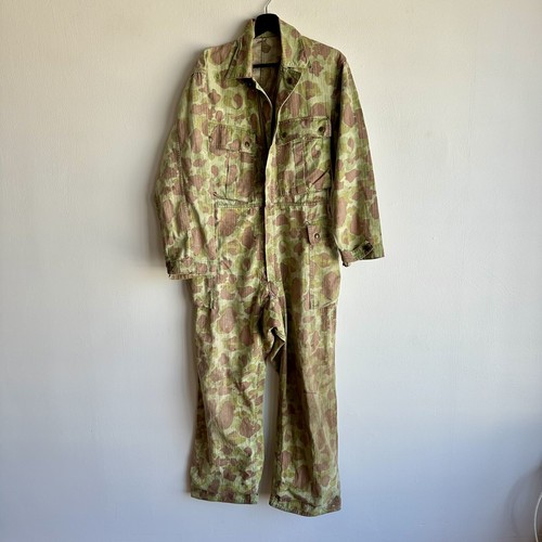 パンツ Vintage Flog Skin Camo Overall CAMO HQ American Frog Skin Jungle CAMO unisex wide leg pants