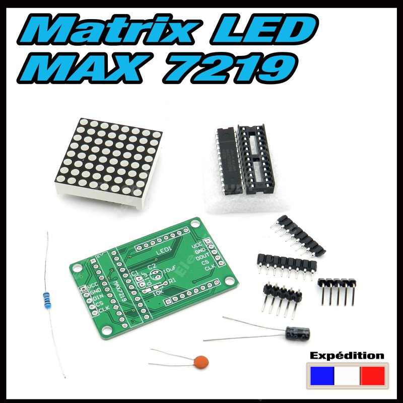 5133#  Matrice Led Max7219  En Kit , Arduino, Raspberry....