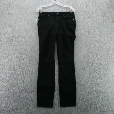 Members Mark Womens Black High Rise Straight Leg Jeans Size 4 NEW