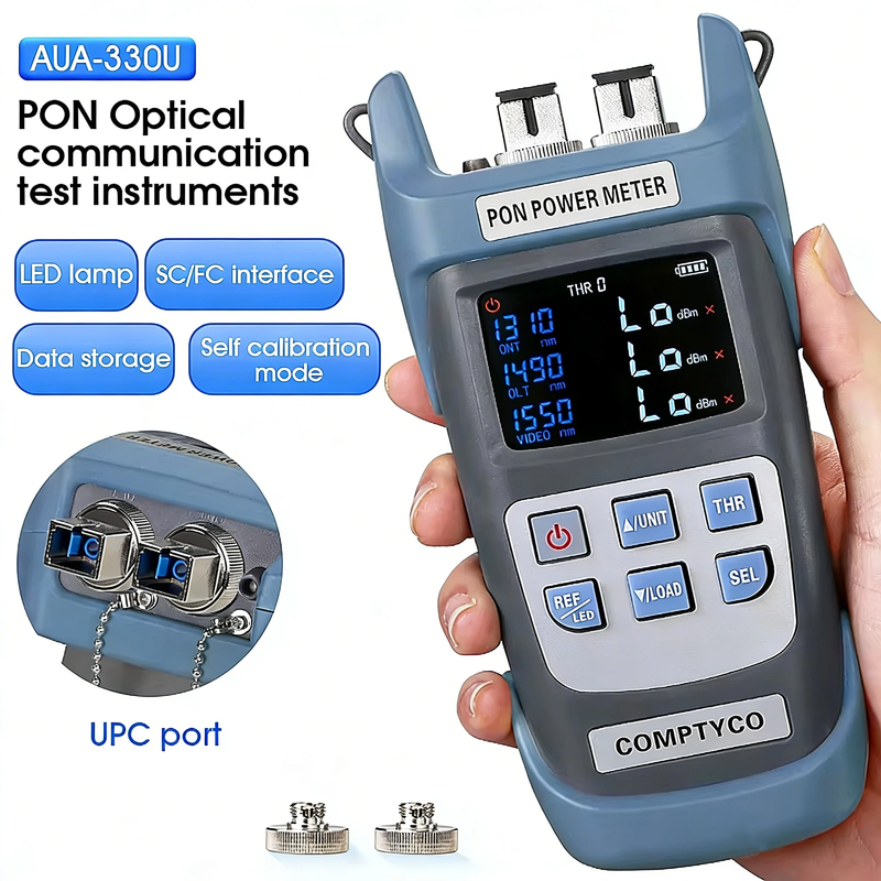 AUA-330U/AUA-330A Handheld PON Optical Power Meter FTTX/ONT/OLT 1310nm/1490nm/15
