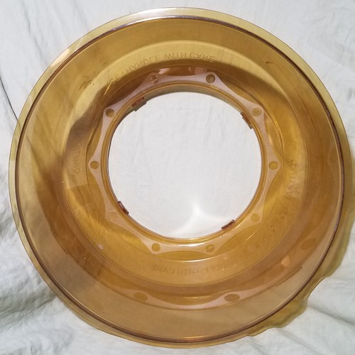 NuWave Pro Plus Infrared Oven Amber Plastic Dome Top Lid Replacement Part     a2