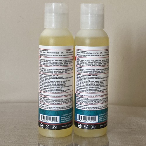 Lot of 2 PlantLife Homeopathic Arnica Relief Oil - 4 oz