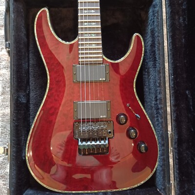 Schecter Diamond Series Hellraiser C-1 FR Black Cherry EMG Hardcase 