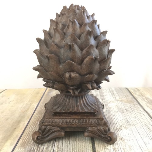 Artichoke Finial 7 1/2 Tall Bronze Finish Table Top Study Mantle Home Decor