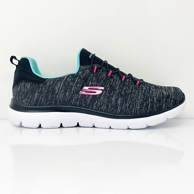 

Skechers Womens Summits Quick Getaway 12983W Черные кроссовки Кроссовки Размер 9.5, Черный, Summits Quick Getaway