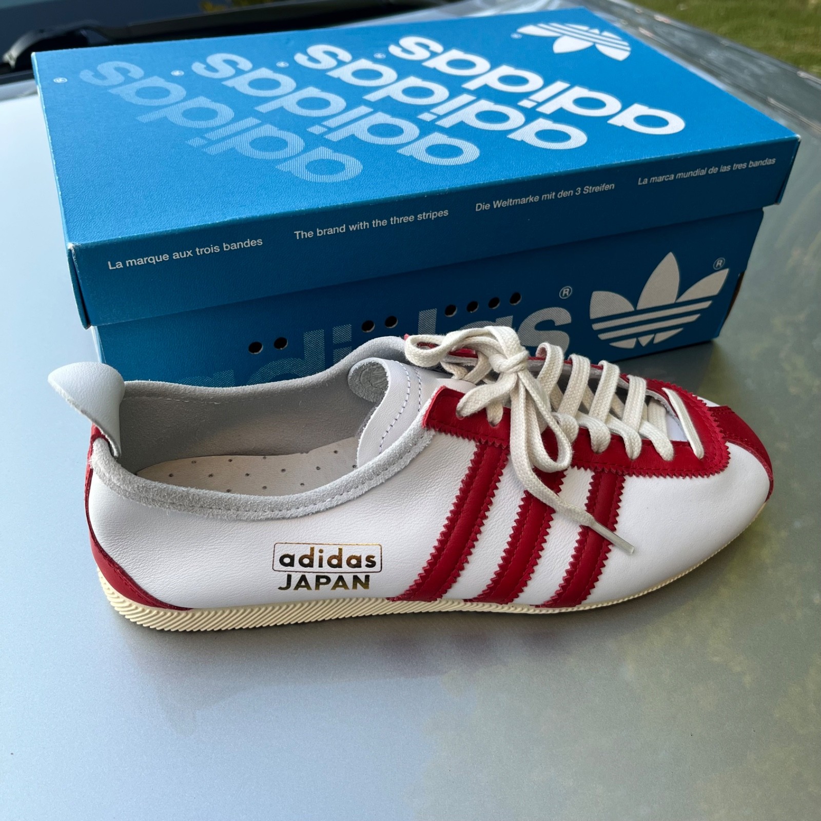adidas GAZELLE スムースレザー 26.5cm ペルー国章 スニーカー 希少 