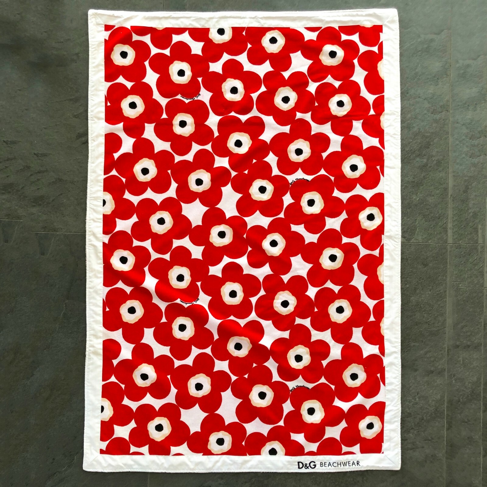 激レア品 D&G marimekko柄 BEACH WEAR D&G DOLCE & GABBANA beach towel w/ Marimekko's classic poppy