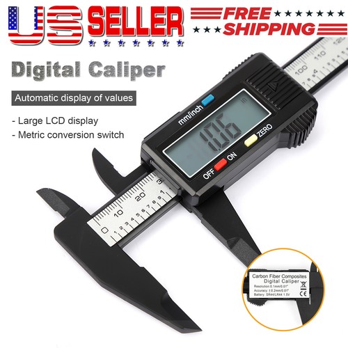 Calibro Digitale 150mm - In Fibra Di Carbonio | Display LCD | Precisione 0.01mm | Per Misurazioni Esterne/Interne - Foto 11