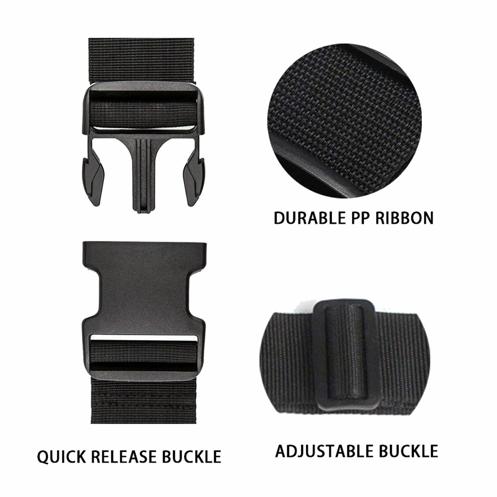 Add a Bag Luggage Strap Adjustable Suitcase Belt Straps Accessories Travel Trip