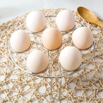 2 Pack Stackable Stainless Steel Egg Rack for Instant Pot/Pressure Cooker 2sizes