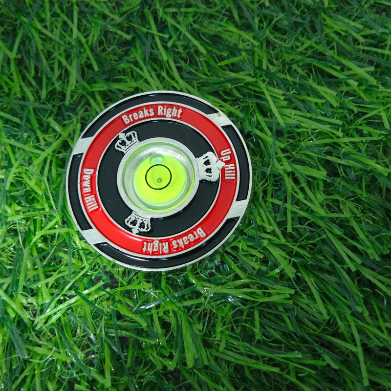 Golf Level Ball Marker Alignment Reader Tool 2 Sided Golf Ball Marker Tool Read