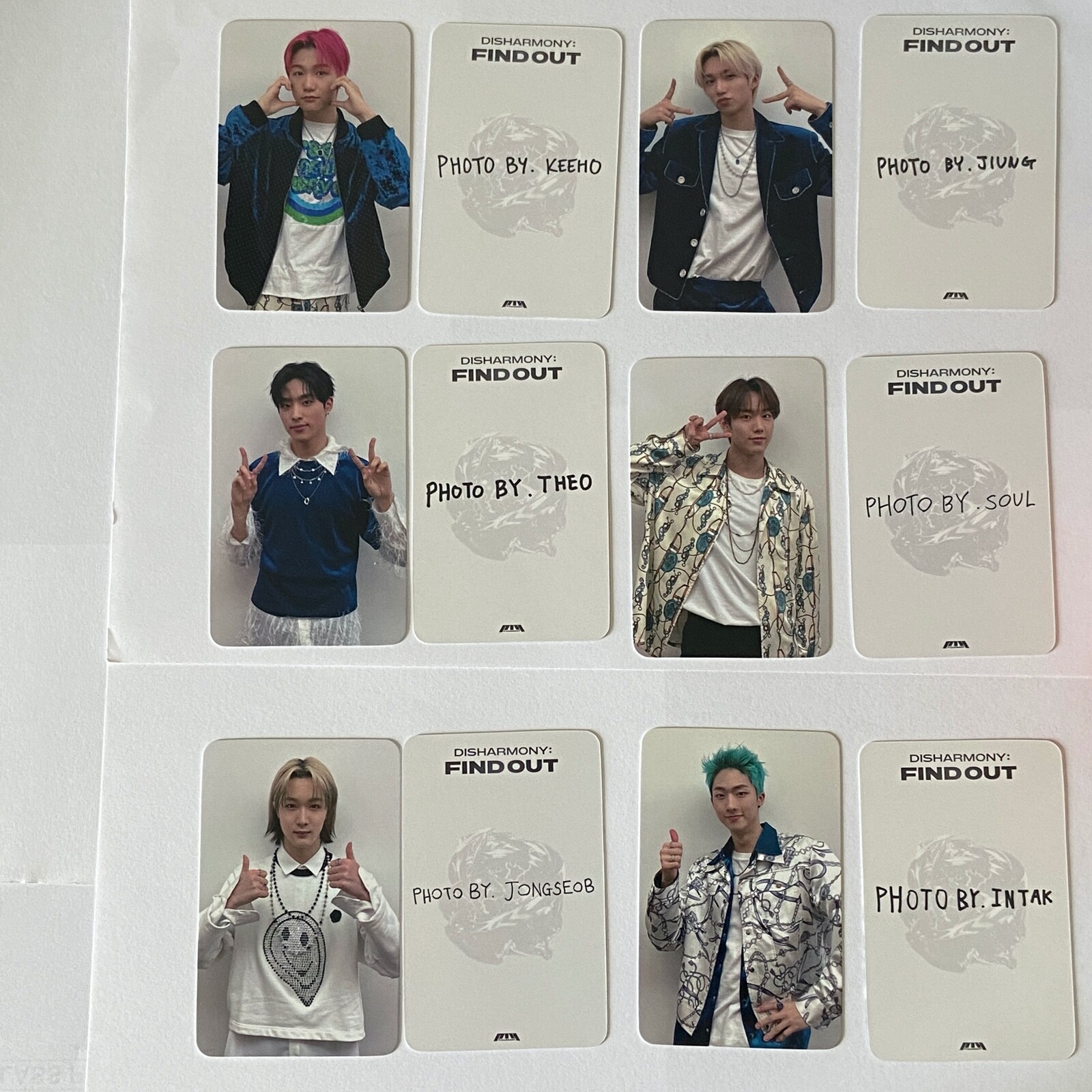 P1Harmony P1H Dear My Muse Disharmony: Find Out Photocard PC