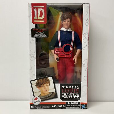 2012 Hasbro 1D One Direction Singing Louis Doll SEALED Req. Batteries (E7) W#623