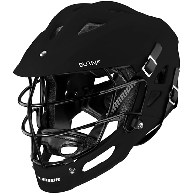Warrior Lacrosse Helmet Burn Jr White or Black OSFM
