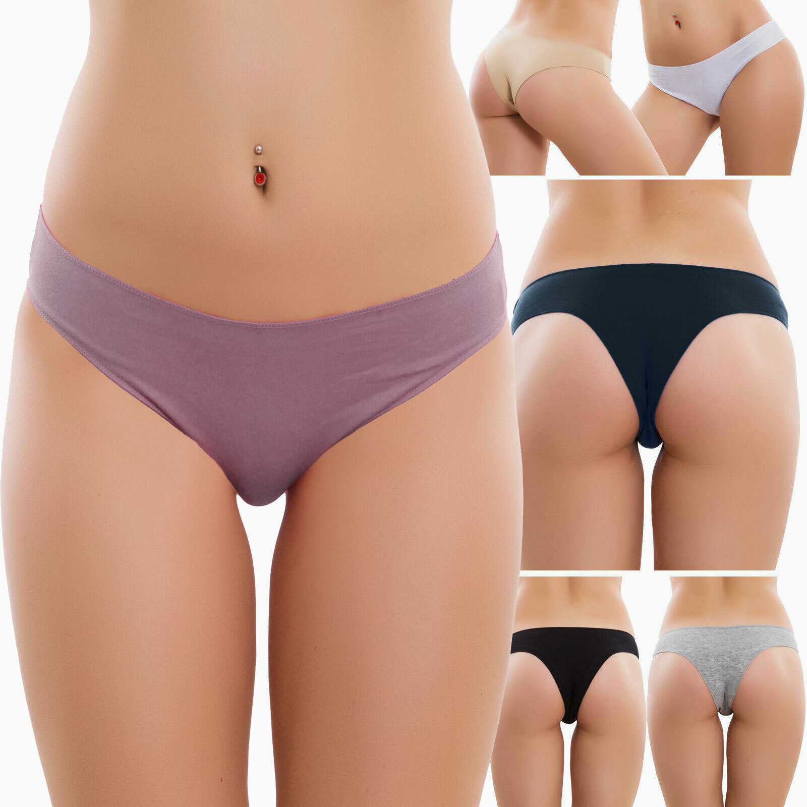 slip tanga coton femme