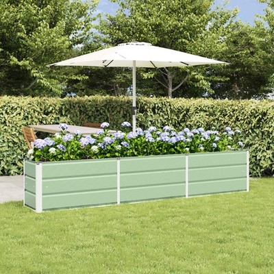 Planter Green 240 x 40 x 45 cm Steel